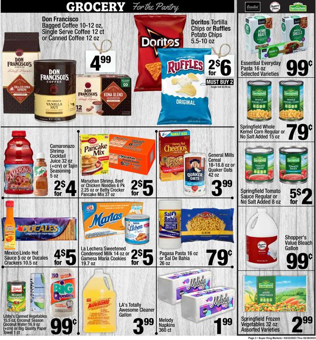 Super King Market Ad from 02/22/2023