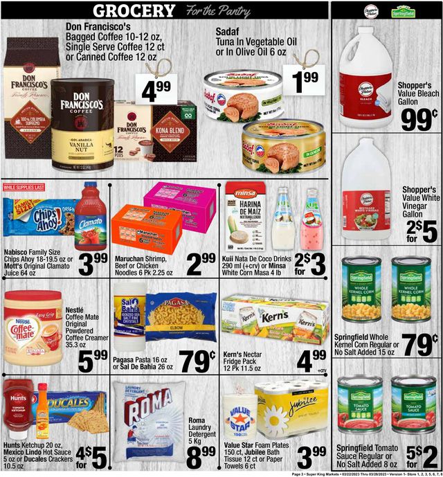 Super King Market Ad from 03/22/2023