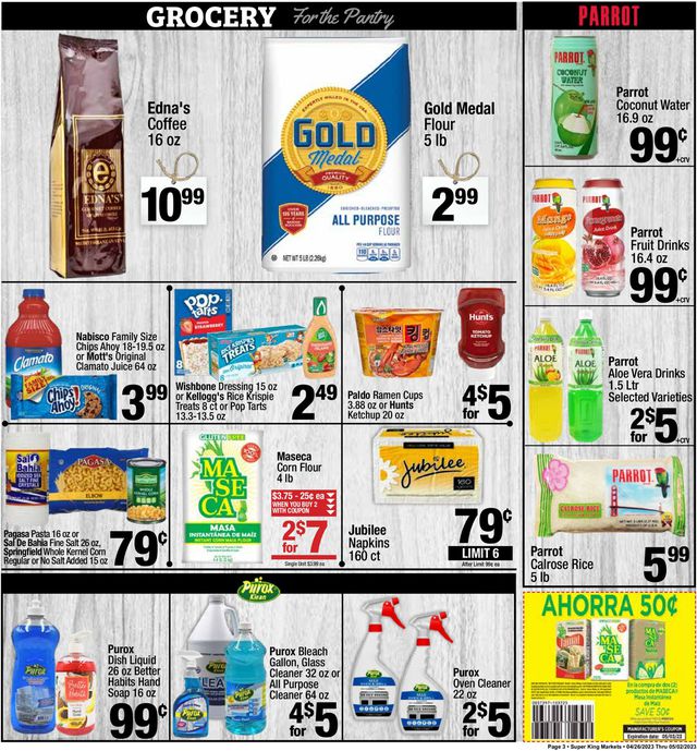 Super King Market Ad from 04/26/2023