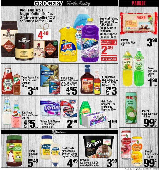 Super King Market Ad from 06/28/2023