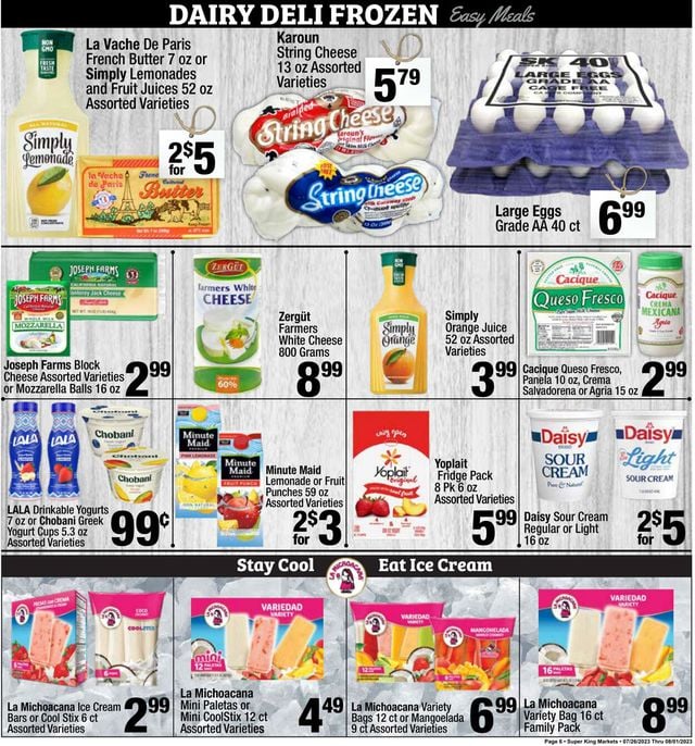 Super King Market Ad from 07/26/2023