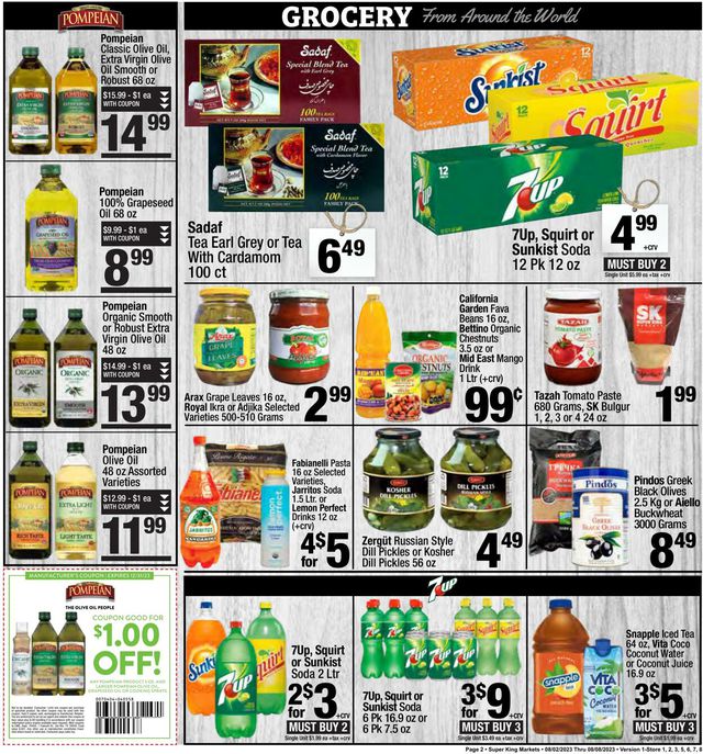Super King Market Ad from 08/01/2023