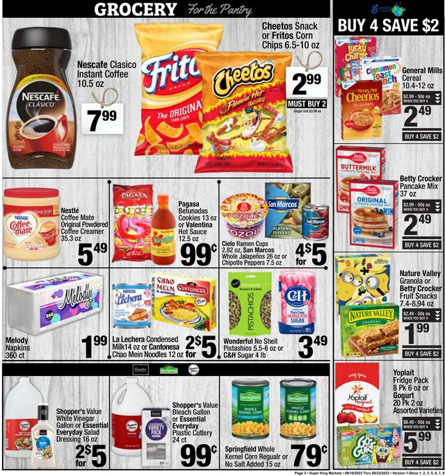 Super King Market Ad from 08/16/2023