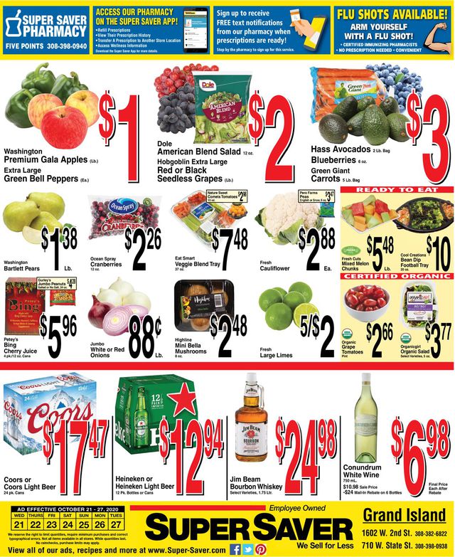 Super Saver Ad from 10/21/2020