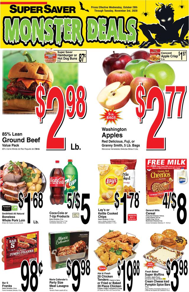 Super Saver Ad from 10/28/2020