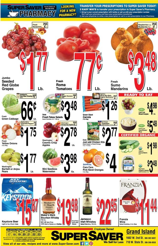 Super Saver Ad from 02/17/2021