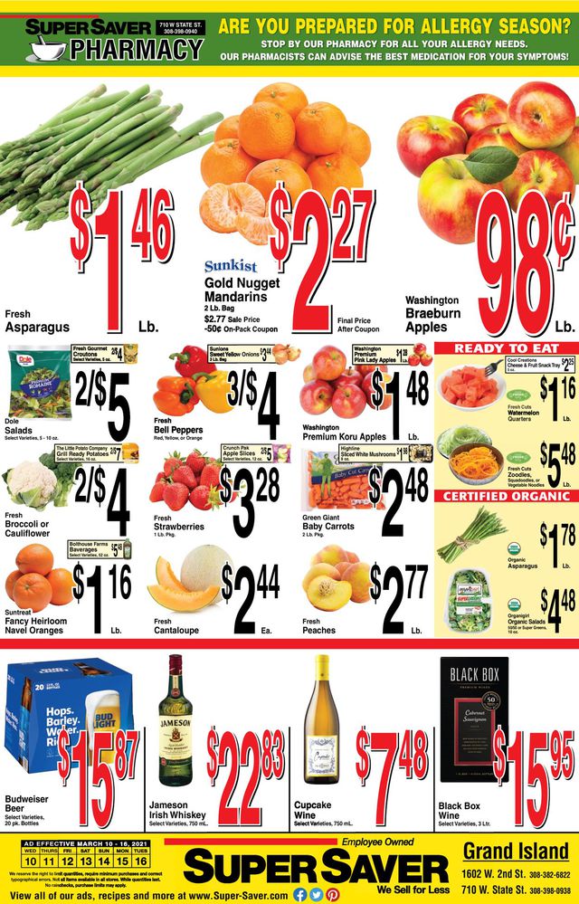 Super Saver Ad from 03/10/2021
