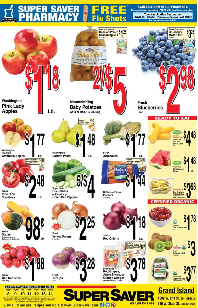 Super Saver Ad from 12/08/2021