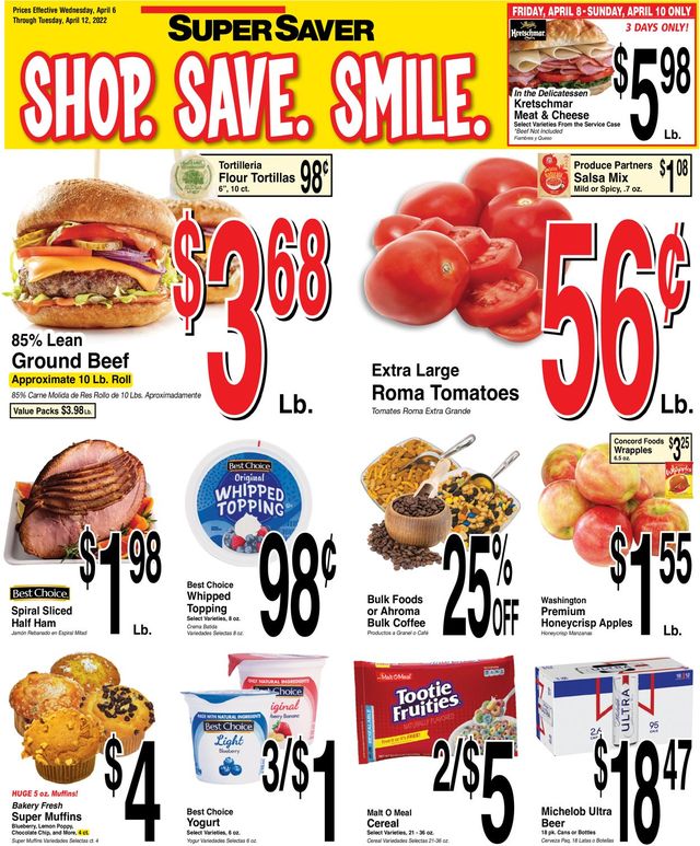 Super Saver Ad from 04/06/2022