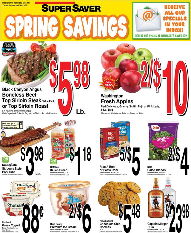 Super Saver Ad from 04/20/2022
