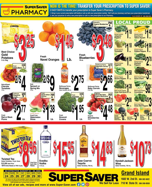 Super Saver Ad from 08/24/2022