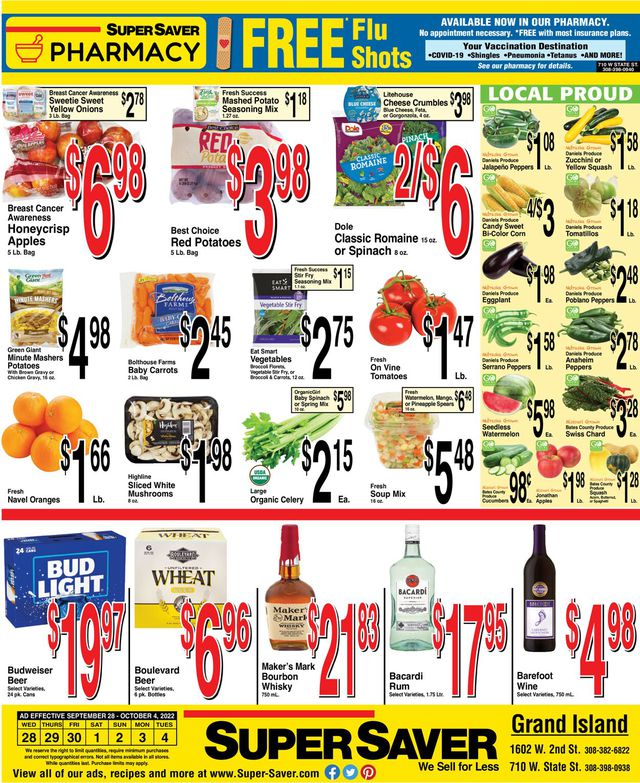 Super Saver Ad from 09/28/2022
