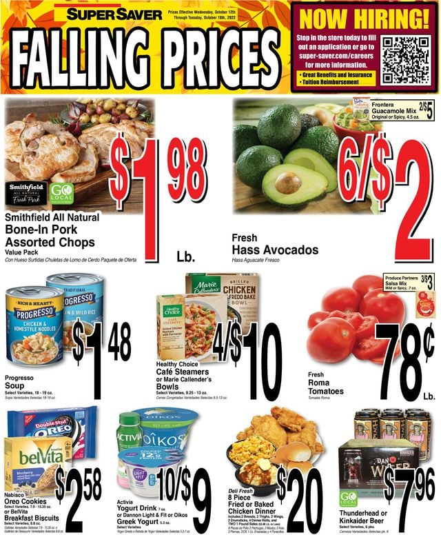 Super Saver Ad from 10/12/2022