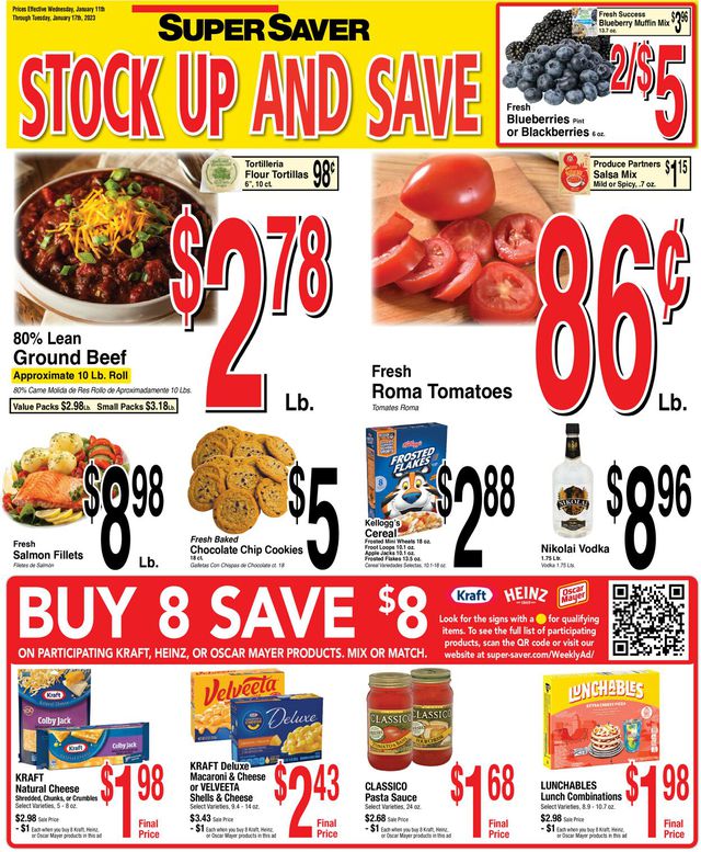 Super Saver Ad from 01/11/2023