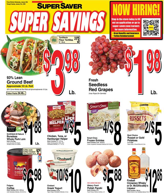 Super Saver Ad from 01/25/2023