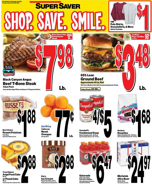 Super Saver Ad from 04/12/2023