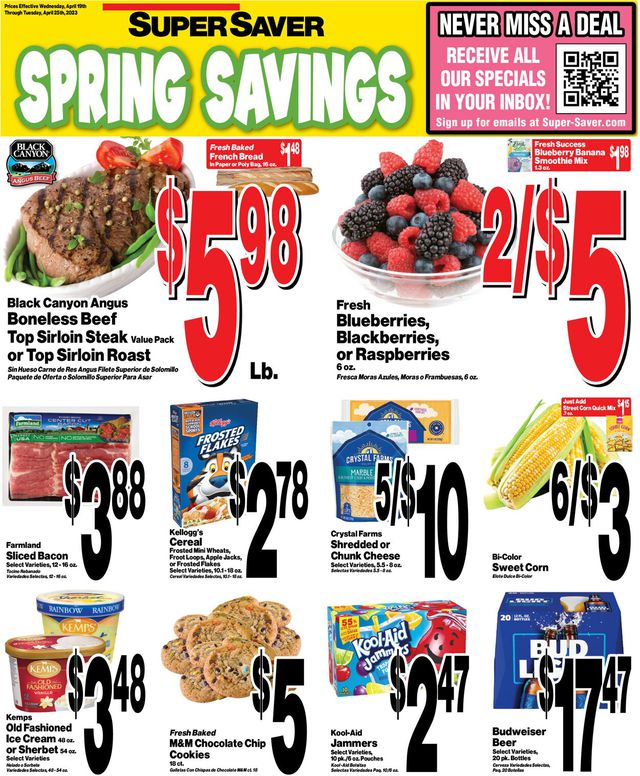 Super Saver Ad from 04/19/2023