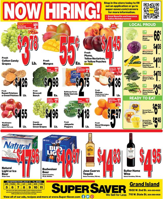 Super Saver Ad from 07/05/2023