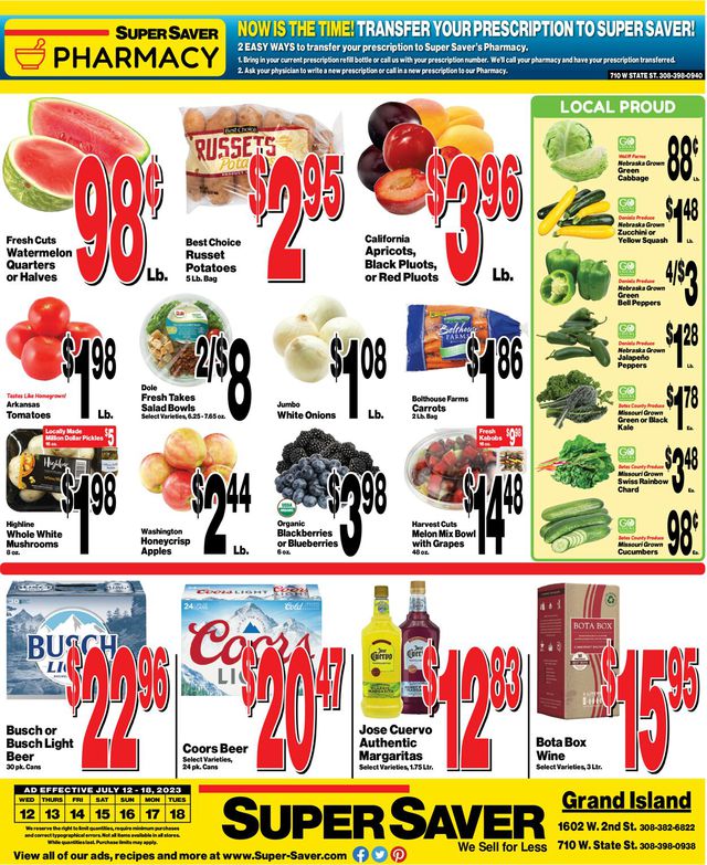 Super Saver Ad from 07/12/2023