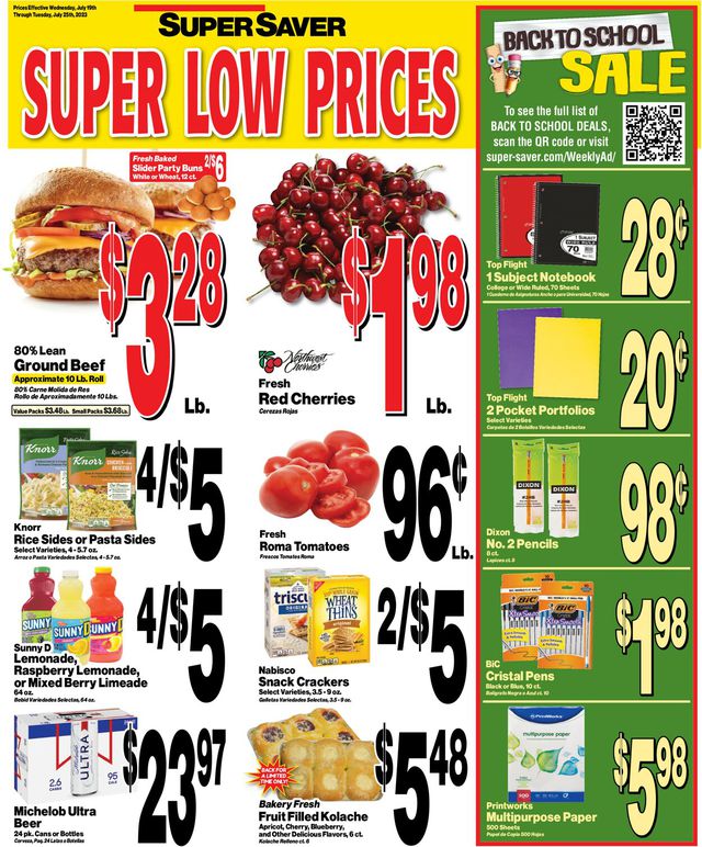 Super Saver Ad from 07/19/2023
