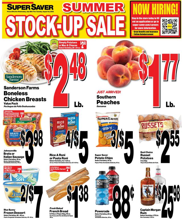 Super Saver Ad from 07/25/2023