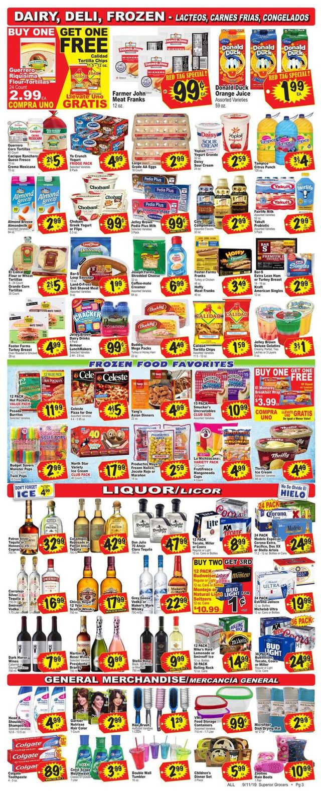 Superior Grocers Ad from 09/11/2019
