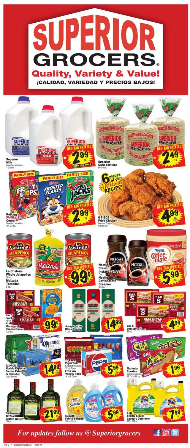 Superior Grocers Ad from 04/01/2020