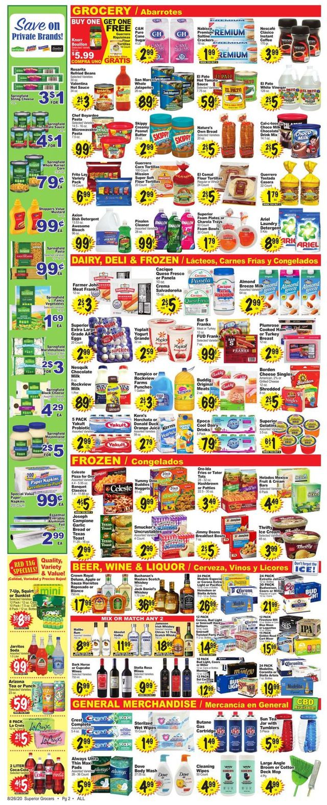 Superior Grocers Ad from 08/26/2020