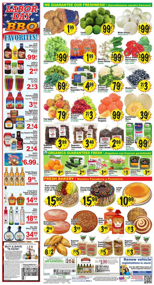 Superior Grocers Ad from 09/02/2020
