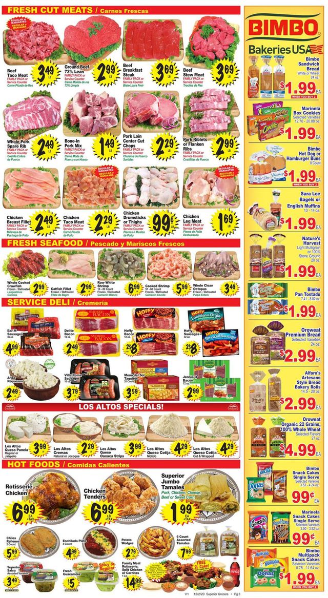 Superior Grocers Ad from 12/02/2020