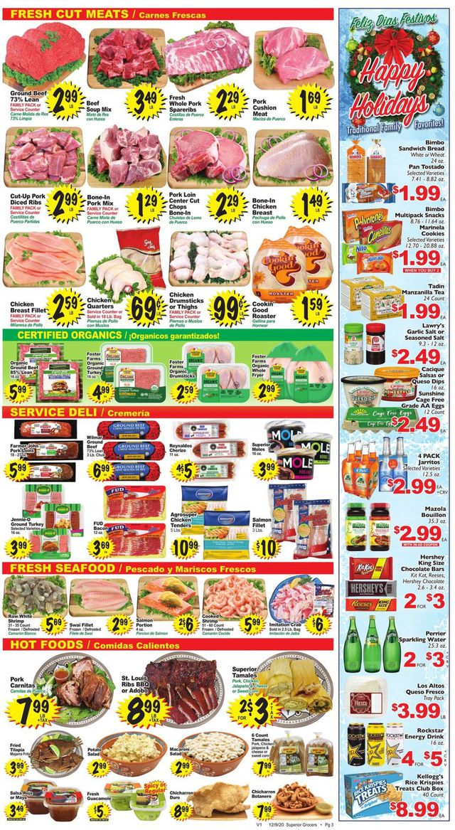 Superior Grocers Ad from 12/09/2020