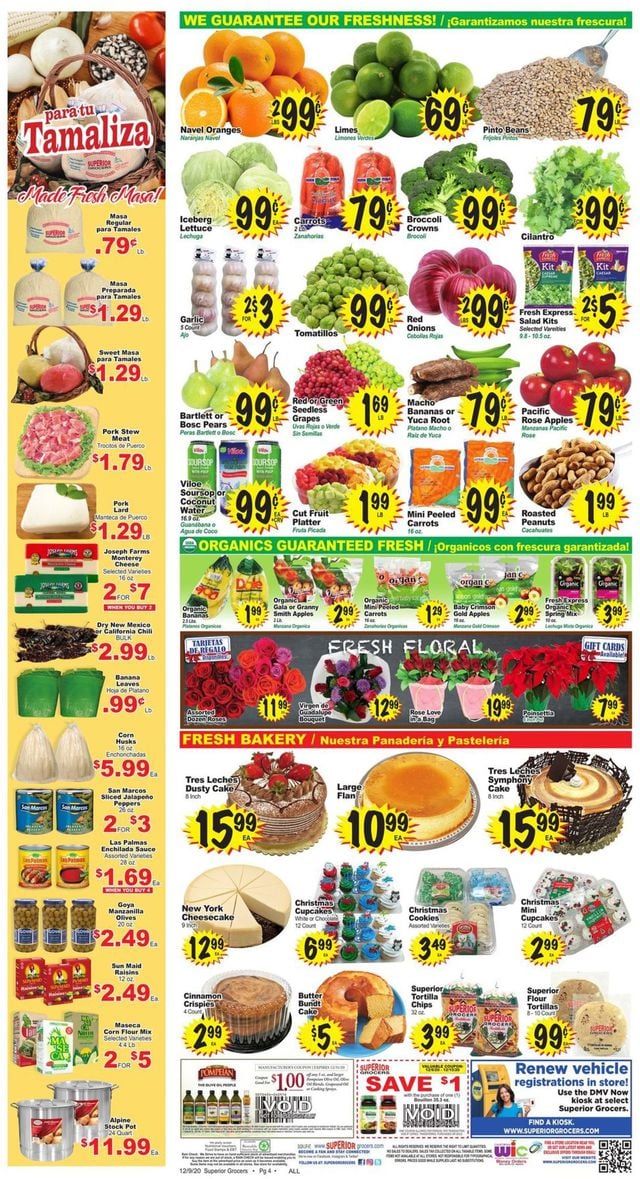 Superior Grocers Ad from 12/09/2020