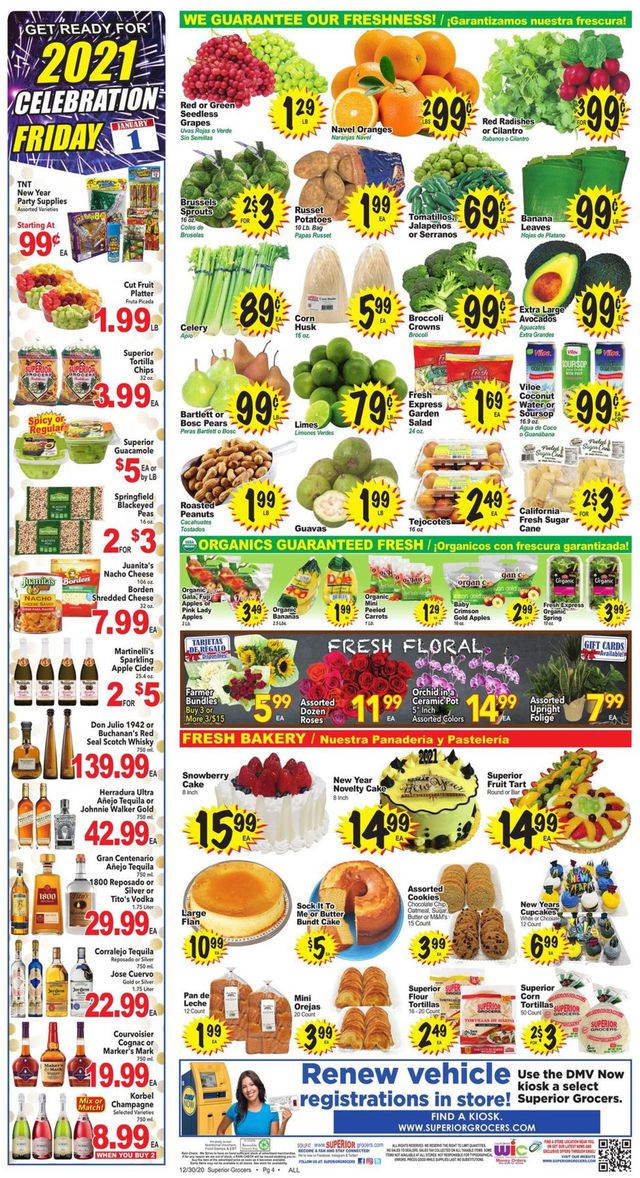 Superior Grocers Ad from 12/30/2020