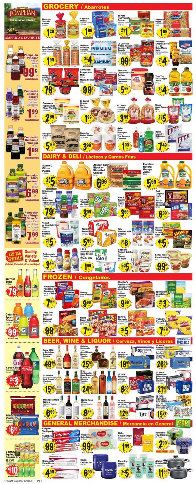 Superior Grocers Ad from 01/13/2021
