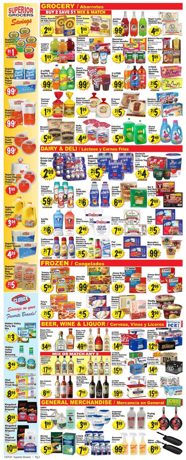 Superior Grocers Ad from 01/27/2021