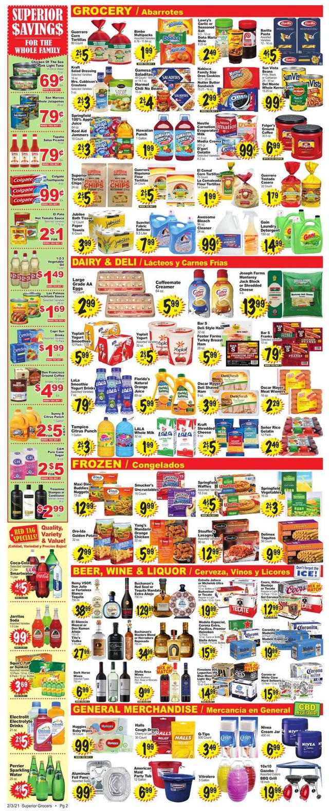 Superior Grocers Ad from 02/03/2021