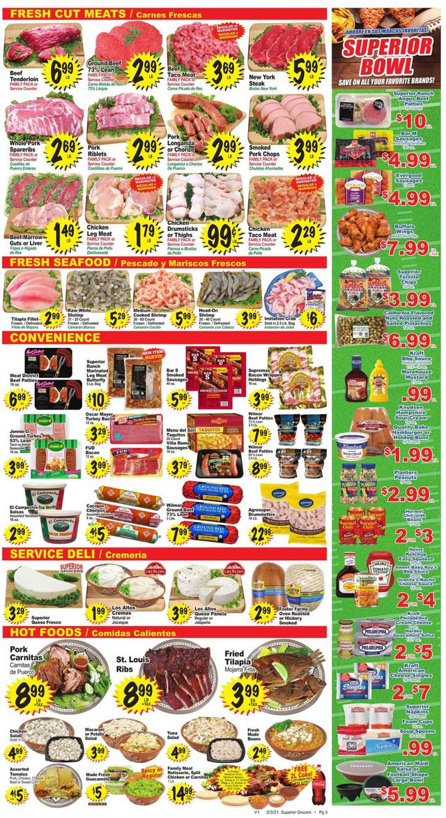Superior Grocers Ad from 02/03/2021