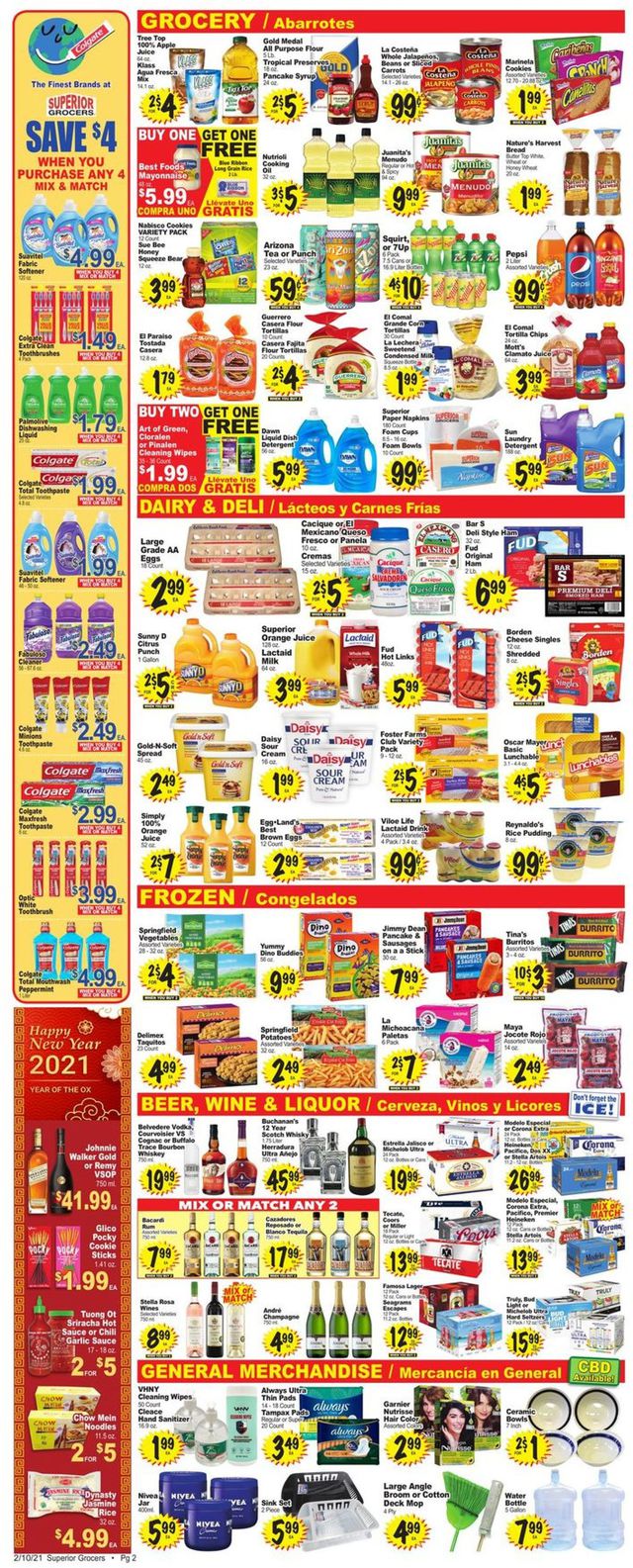 Superior Grocers Ad from 02/10/2021