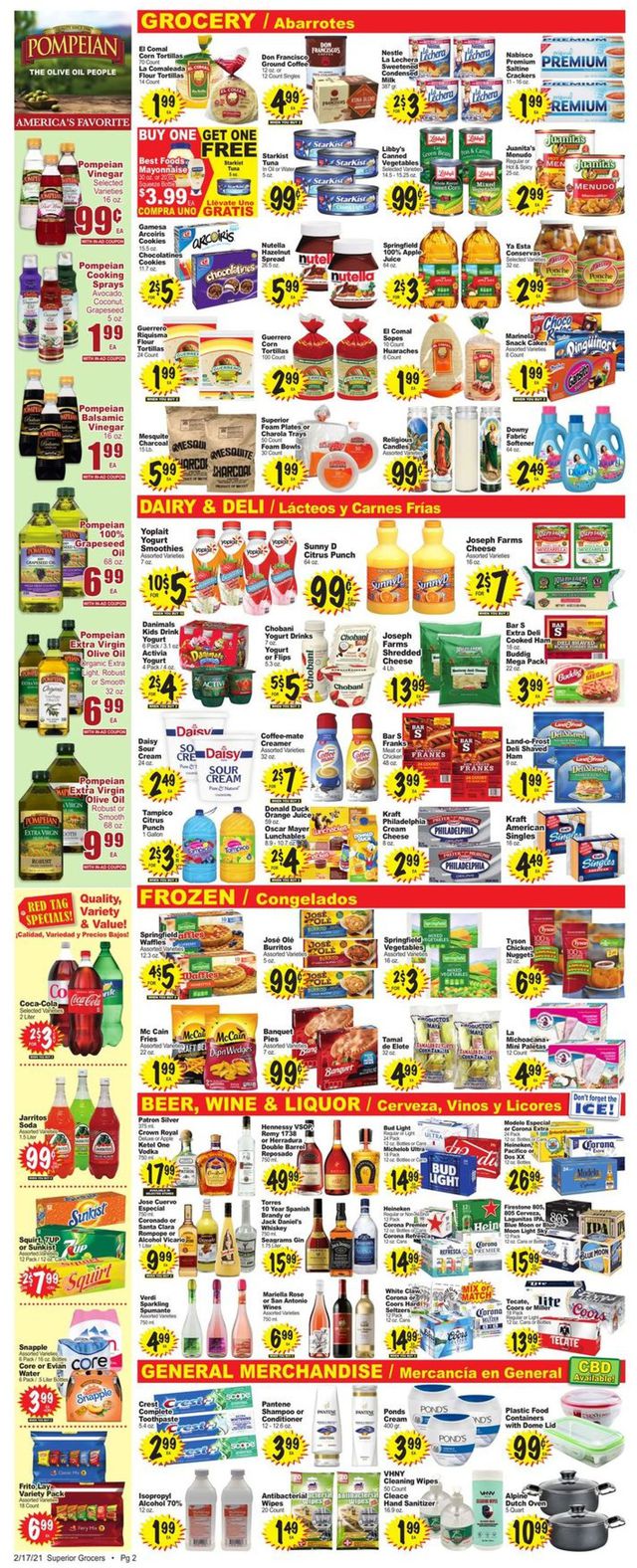 Superior Grocers Ad from 02/17/2021
