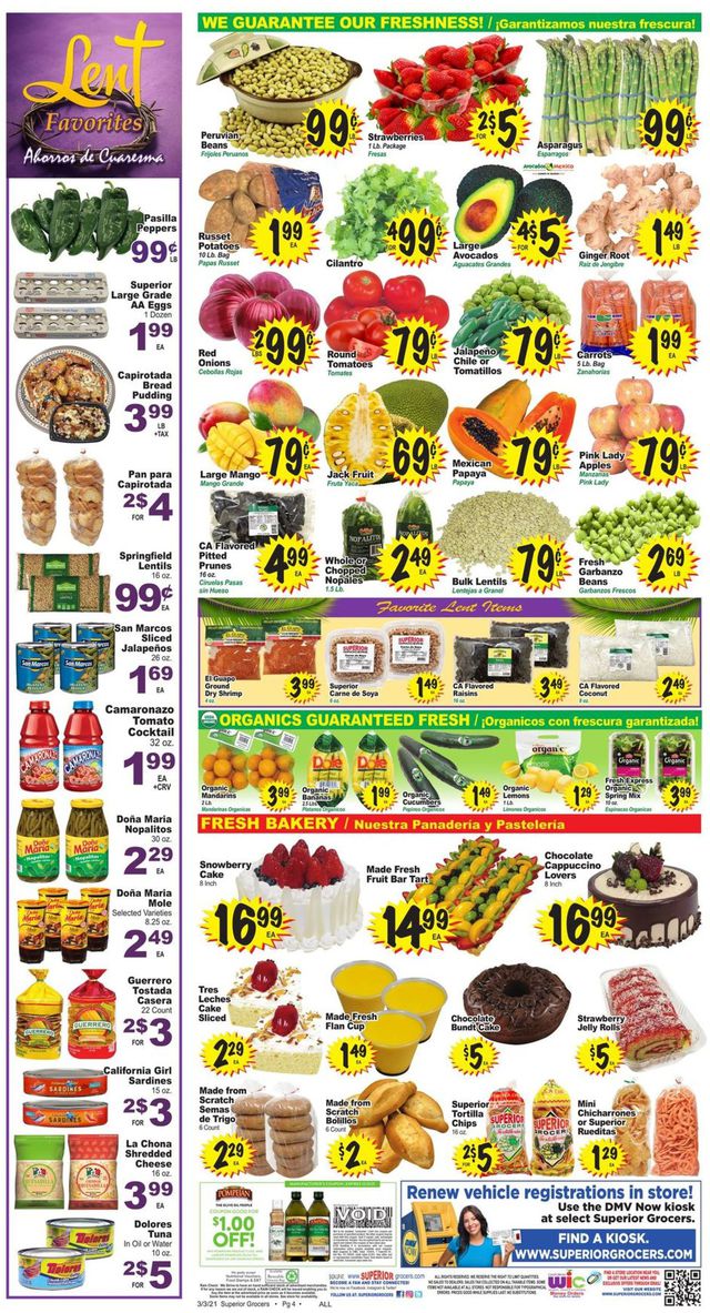 Superior Grocers Ad from 03/03/2021