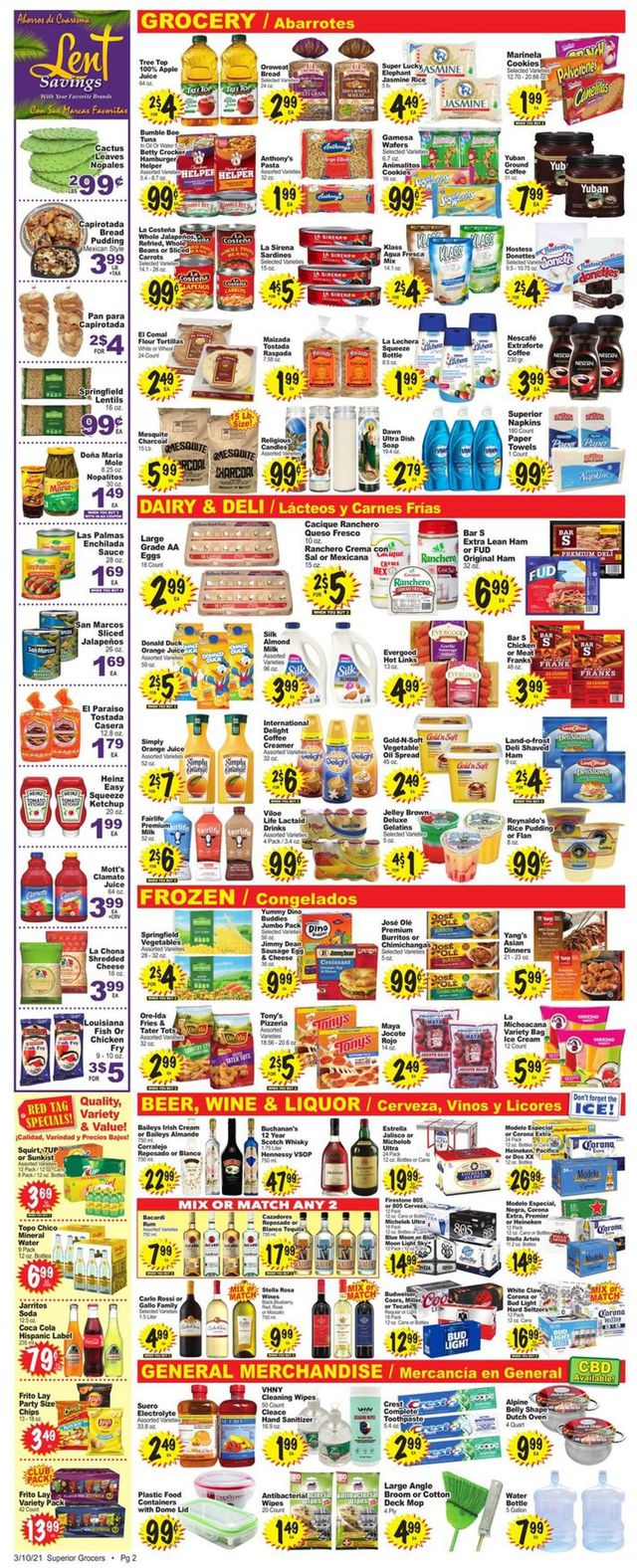 Superior Grocers Ad from 03/10/2021