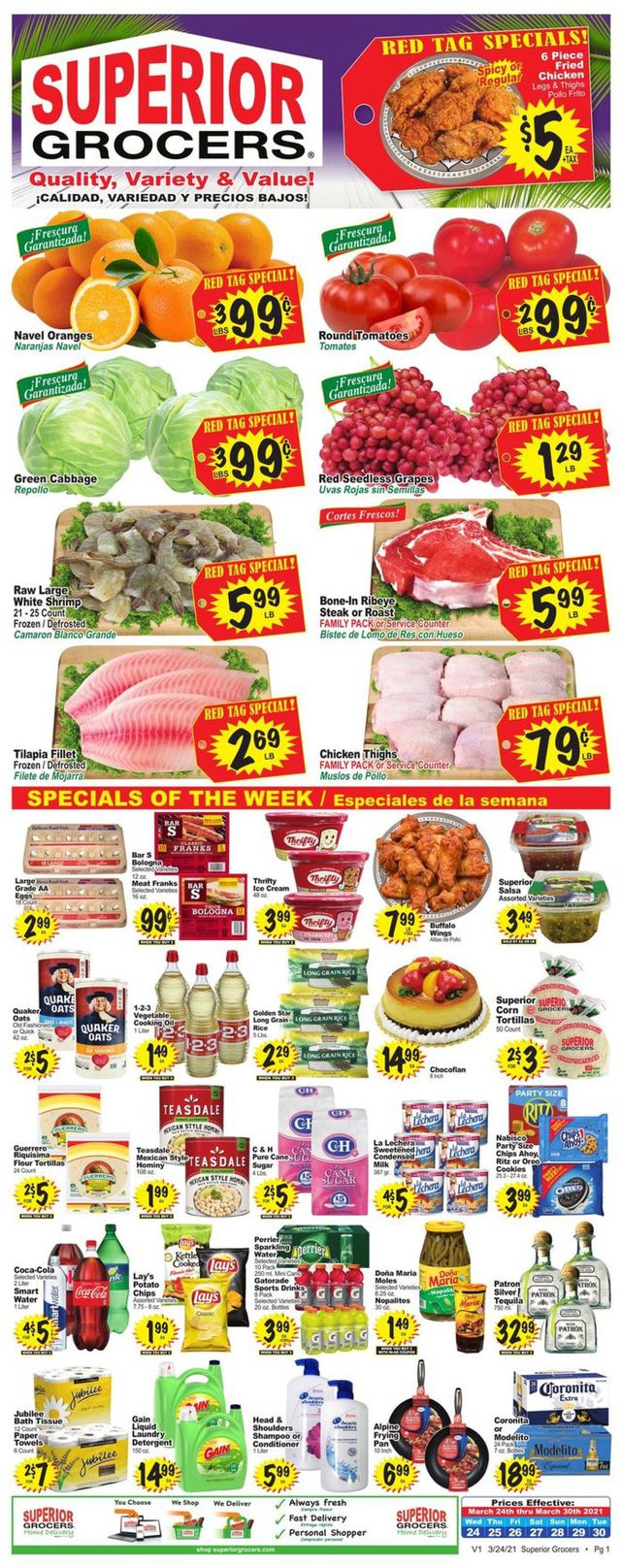 Superior Grocers Ad from 03/24/2021