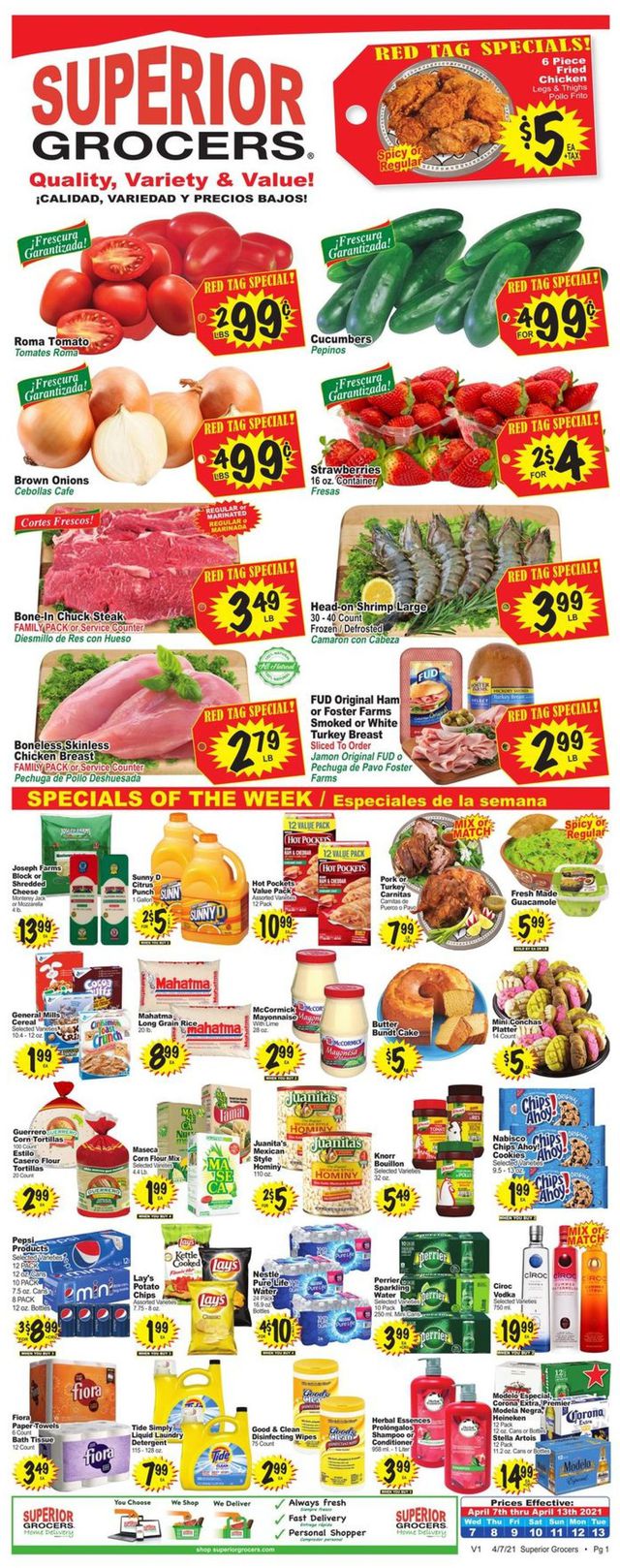 Superior Grocers Ad from 04/07/2021