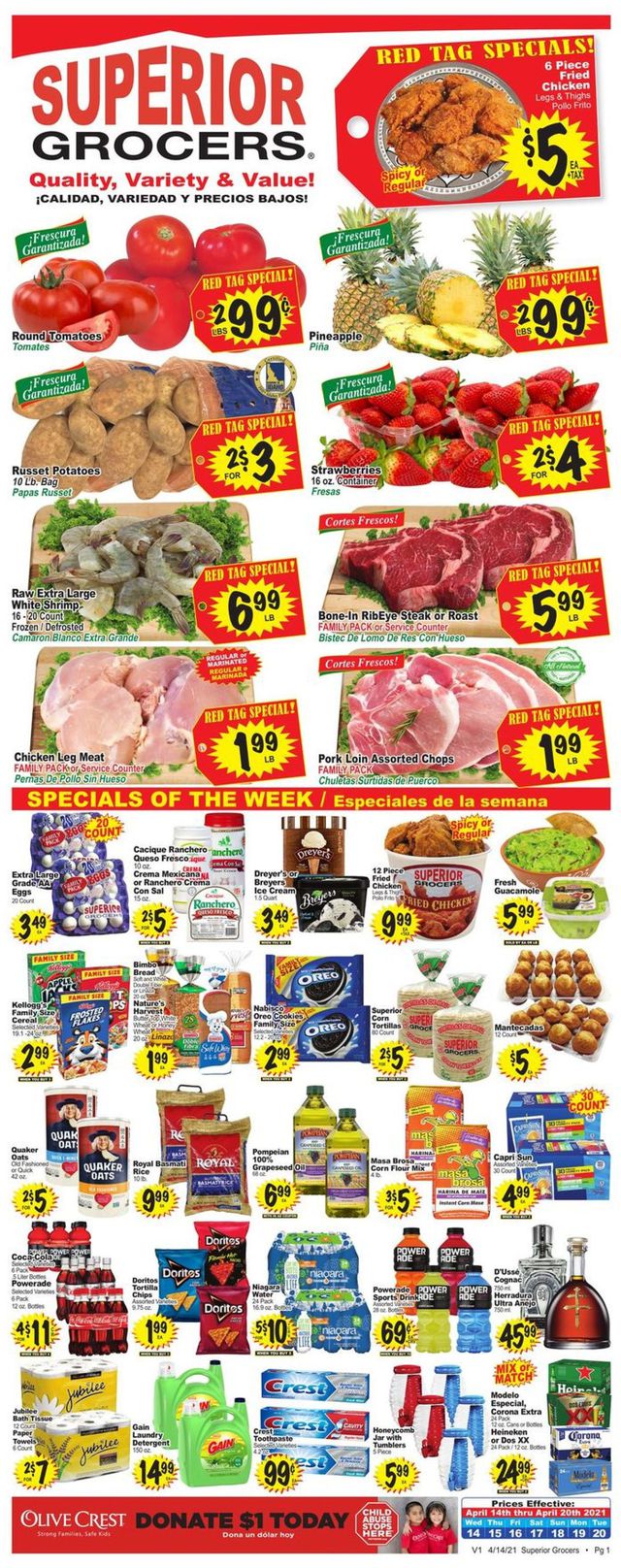 Superior Grocers Ad from 04/14/2021