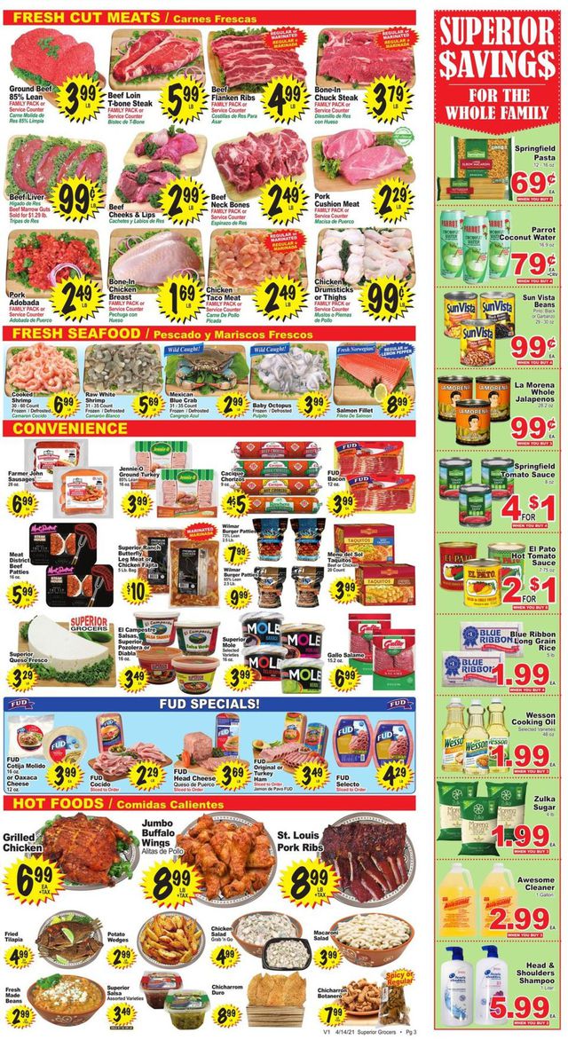 Superior Grocers Ad from 04/14/2021