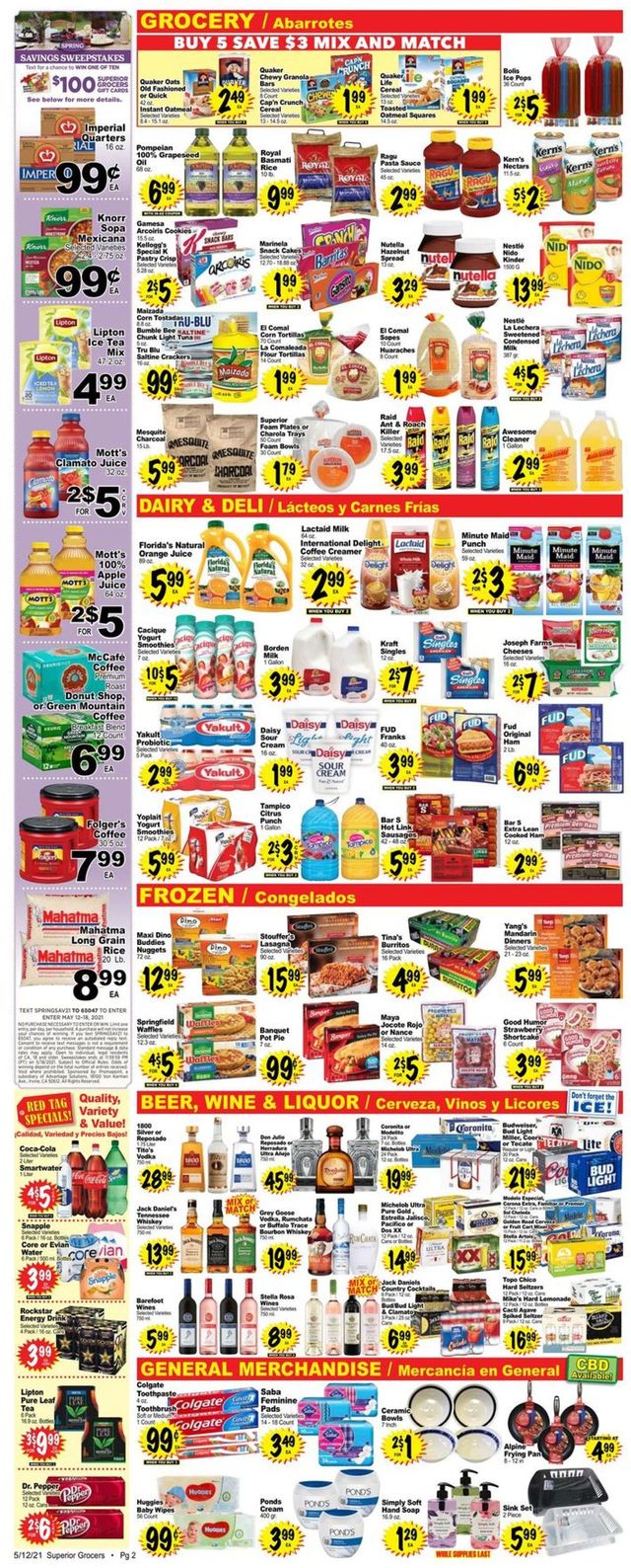 Superior Grocers Ad from 05/12/2021