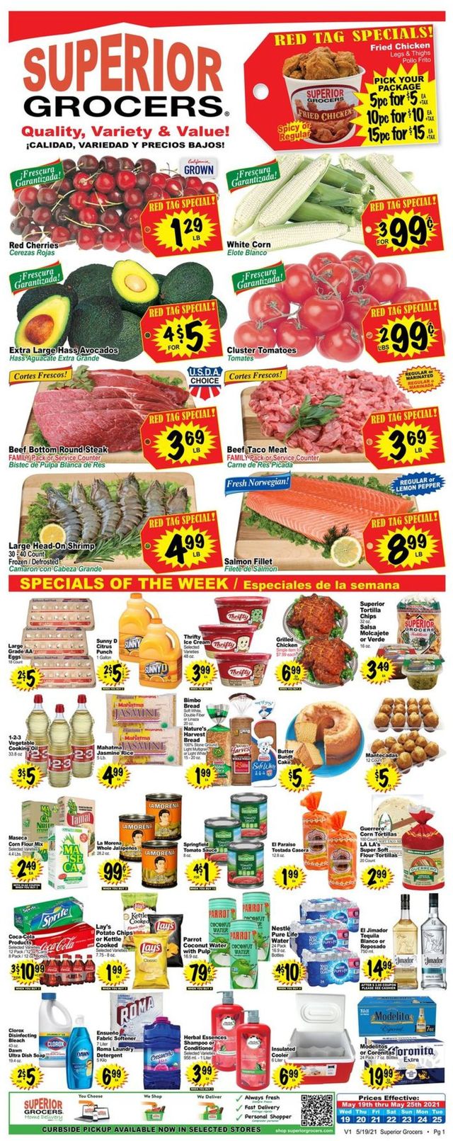 Superior Grocers Ad from 05/19/2021
