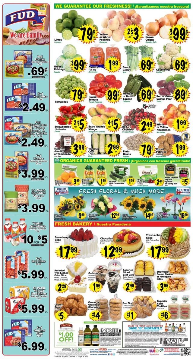 Superior Grocers Ad from 07/14/2021