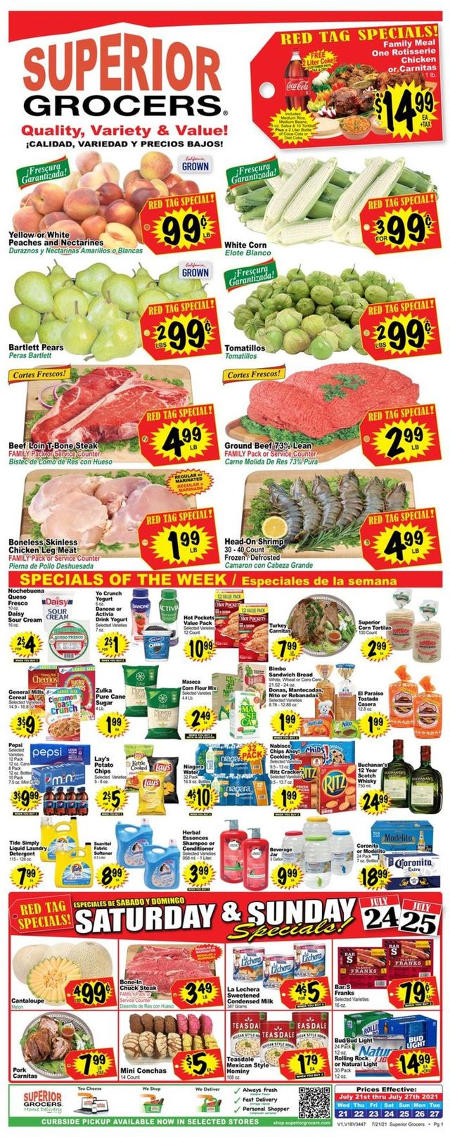 Superior Grocers Ad from 07/21/2021