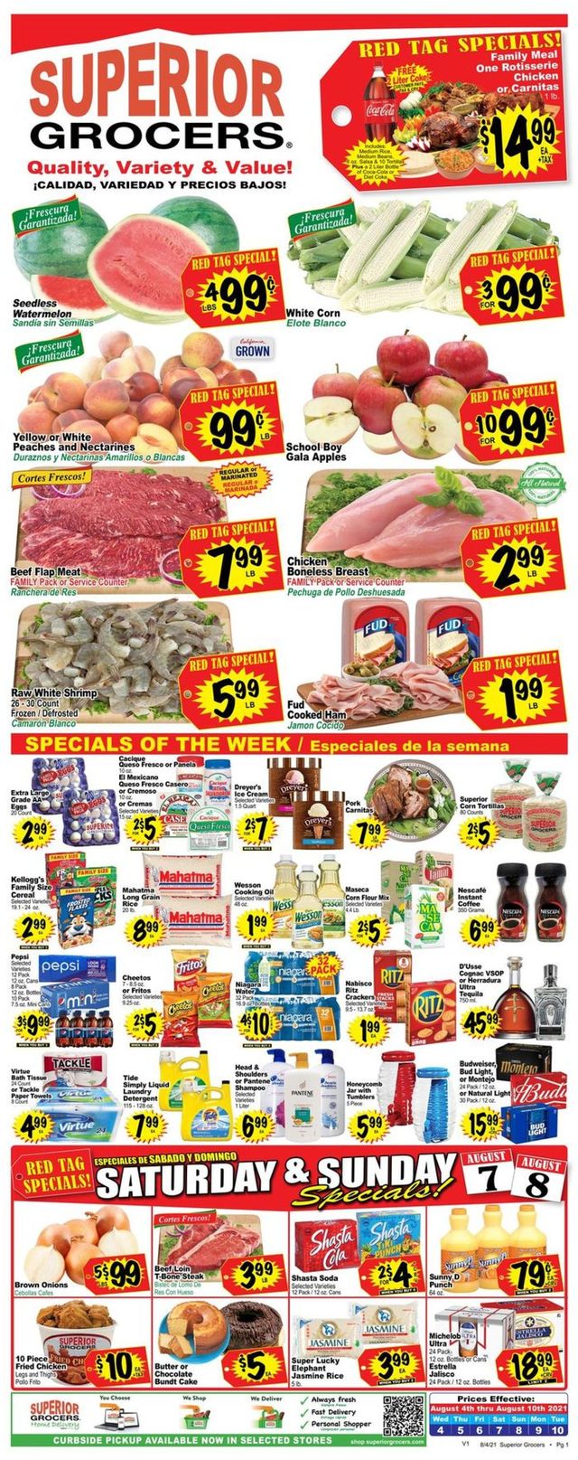 Superior Grocers Ad from 08/04/2021